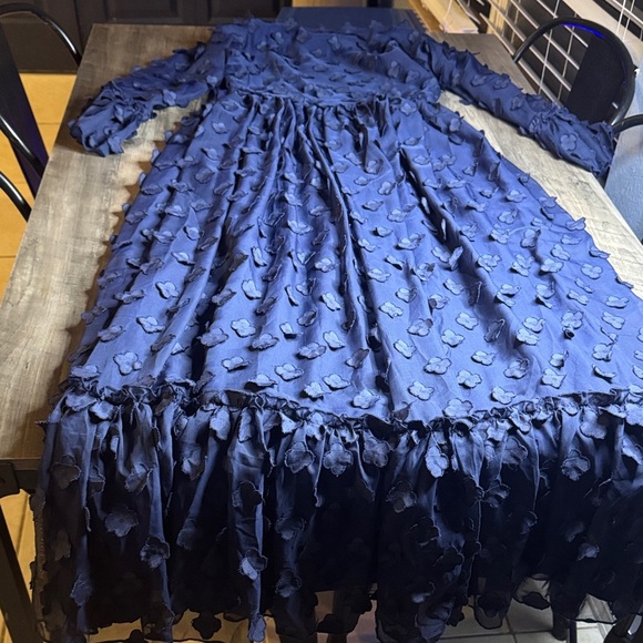 Dainty Jewells Navy “Petals in the Wind” Dress - Picture 6 of 6